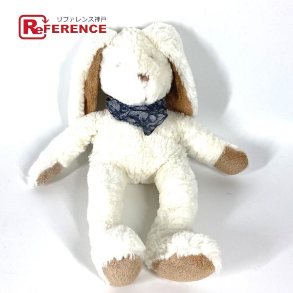 美品 Dior ディオール うさぎ ウサギ ラビット 人形 トロッターバンダナ巻き ぬいぐるみ ホワ...