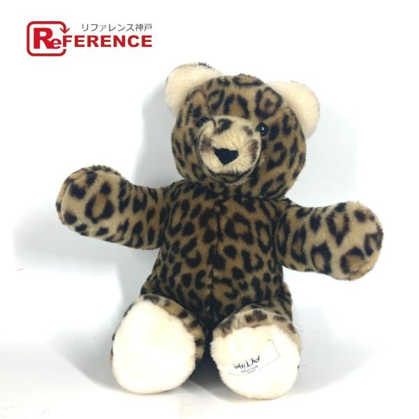 Dior ディオール レオパード 豹 ヒョウ柄 テディベア 人形 ベア クマ 熊 インテリア ぬいぐ...