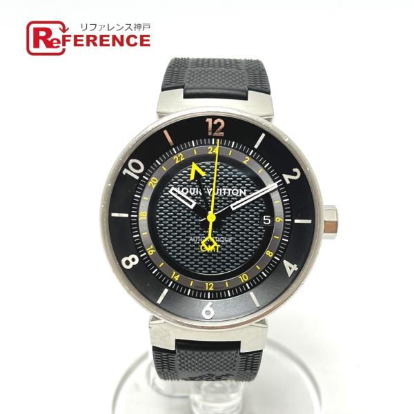LOUIS VUITTON ルイヴィトン Q8D30 タンブール ムーン GMT 自動巻き 腕時計 ...
