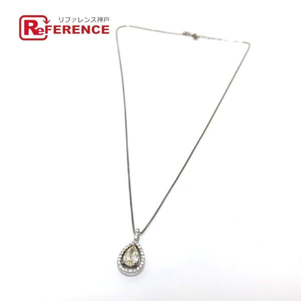 jewelry ジュエリー Pt950 D1.012ct D0.23ct　ペアシェイプ ダイヤ アク...