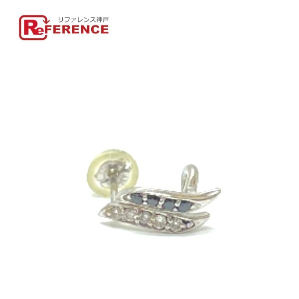 jewelry ジュエリー K14WG ダイヤ 片方 ピアス シルバー レディース【中古】