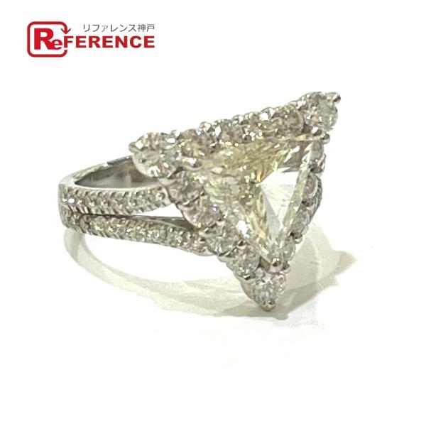 jewelry ジュエリー Pt900  D1.566ct D1.50ct ステップカット トリリア...