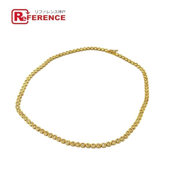 jewelry ジュエリー K18YG  D2.0ct テニス チェーン長さ:約38cm ネックレス...