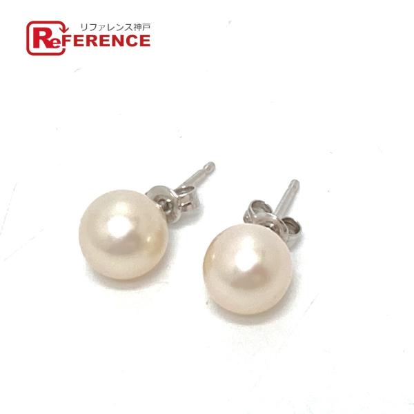 jewelry ジュエリー K14WG パール 8.5mm ピアス ホワイト レディース【中古】