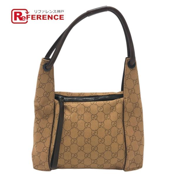 GUCCI グッチ 101333 GGキャンバス カバン ハンドバッグ 肩掛け ワンショルダー ショ...