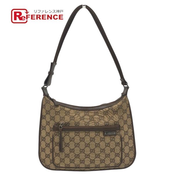 GUCCI グッチ 001-4198 GGキャンバス カバン ワンショルダー 肩掛け ハンドバッグ ...