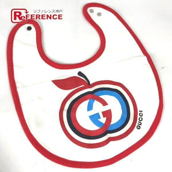 未使用 GUCCI グッチ 666440 GG アップル スタイ ビブ よだれかけ ベビー 赤ちゃん...