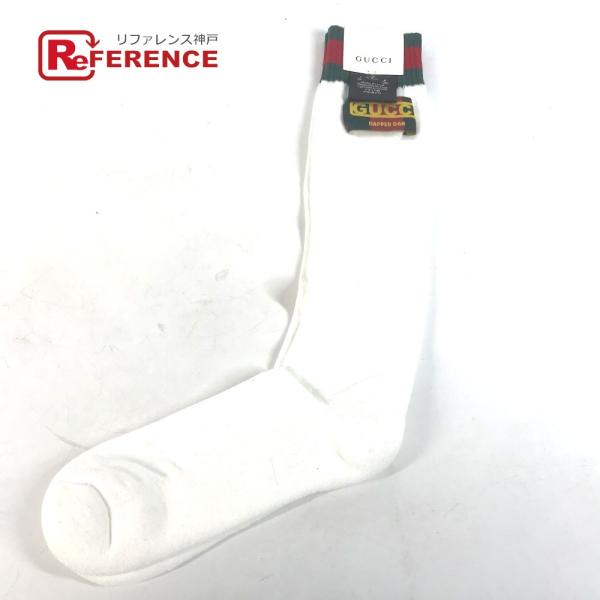 未使用 GUCCI グッチ 537821 ロゴ シェリーライン ソックス Dapper Dan ダッ...