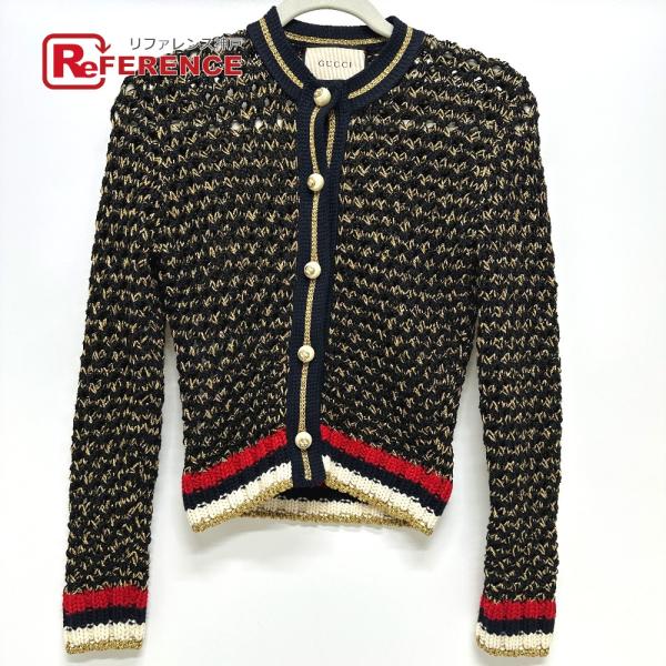 GUCCI グッチ 411532 GGロゴ ボレロ アパレル シェリーライン カーディガン マルチカ...