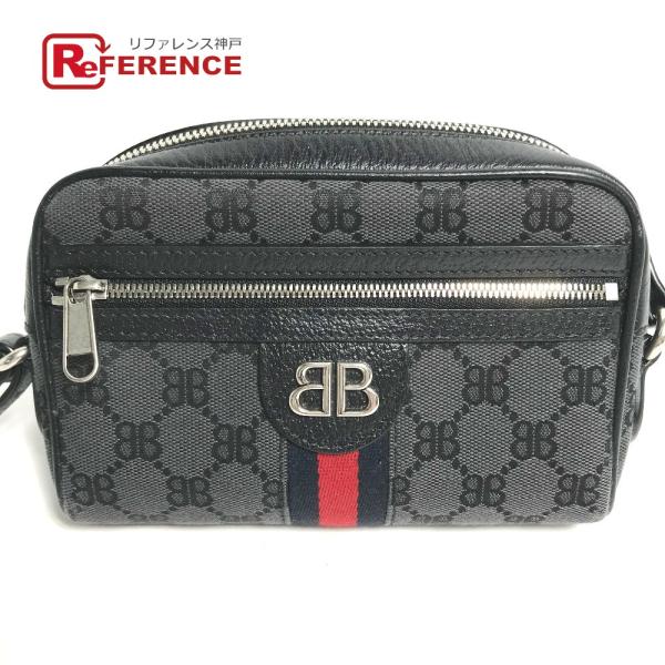 美品 GUCCI グッチ 680128 ハッカープロジェクト GG ポシェット 斜め掛け カバン バ...