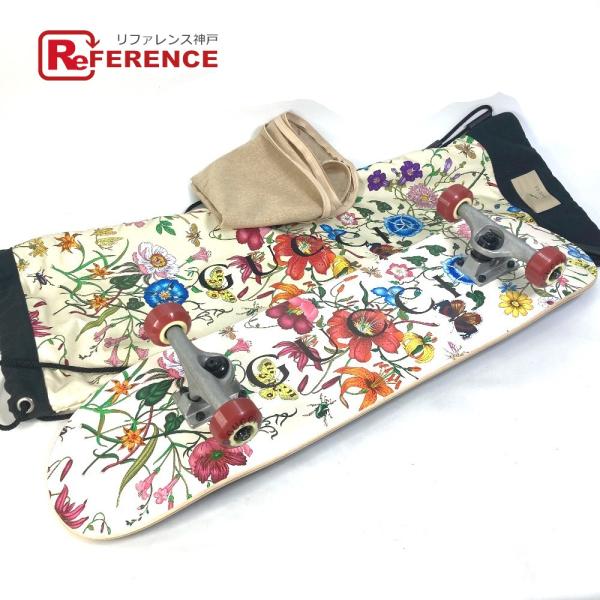 GUCCI グッチ 689105 フローラ ロゴ 花柄 フラワー スケートボード スケボー インテリ...