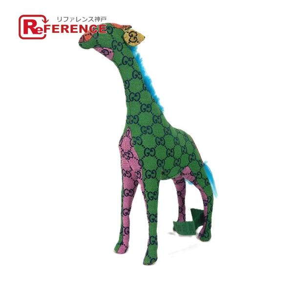 未使用 GUCCI グッチ 670233 キリン アニマル 人形 インテリア GG デコラティブ ぬ...