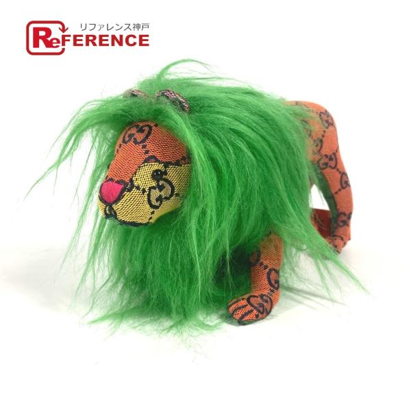 未使用 GUCCI グッチ 670235 GG デコラティブ ライオン 人形 インテリア らいおん ...