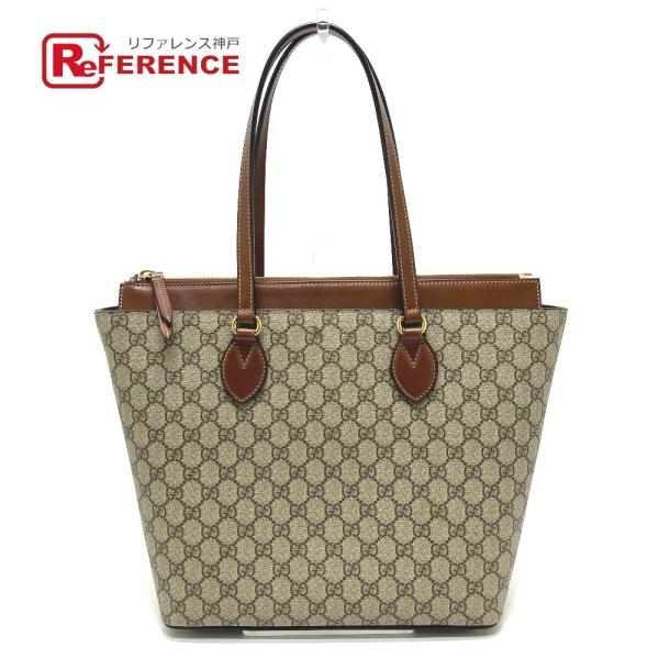 GUCCI グッチ 415721 スプリーム カバン 肩掛け ハンドバッグ ジップトート ショッピン...