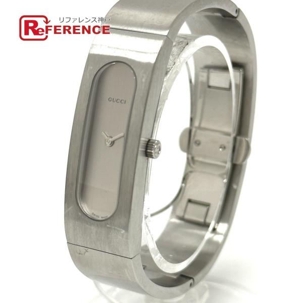 GUCCI グッチ 2400Ｌ クォーツ バングルウォッチ  腕時計 シルバー レディース【中古】