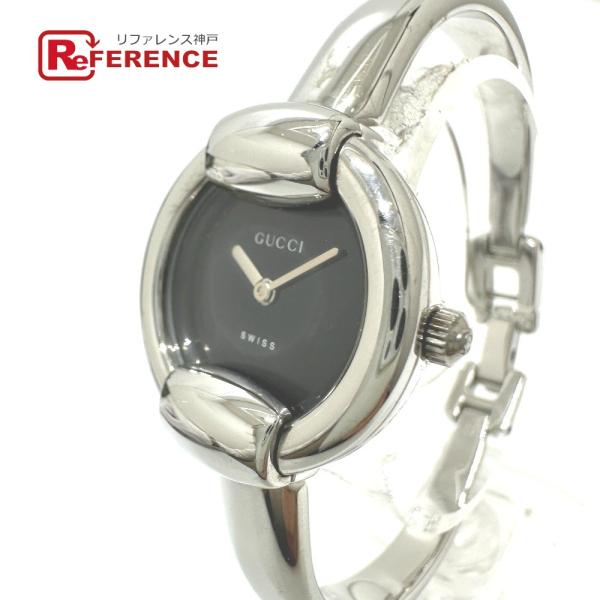 GUCCI グッチ 1400Ｌ バングルウォッチ クォーツ  腕時計 SS シルバー レディース【中...
