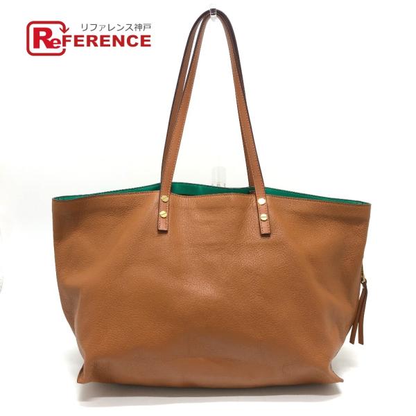 Chloe クロエ サイドファスナー カバン 肩掛け トートバッグ ブラウン レディース【中古】