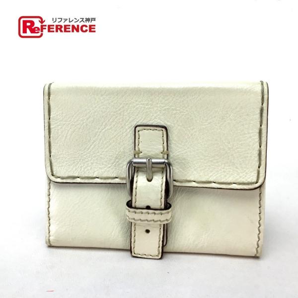 Chloe　クロエ  ウォレット Wホック財布 レザー 三つ折り財布(小銭入れあり) レザー レディ...