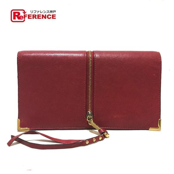 Chloe クロエ 3P0076 長財布 ゴースト ファスナーストラップ 二つ折り財布（小銭入れあり...