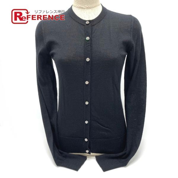 未使用 DOLCE&amp;GABBANA ドルチェアンドガッバーナ FNL19K クリスタルボタン 長袖カ...