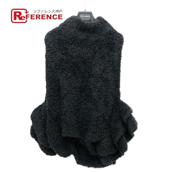 新品同様 DOLCE&amp;GABBANA ドルチェアンドガッバーナ ケープ アパレル ポンチョ ブラック...