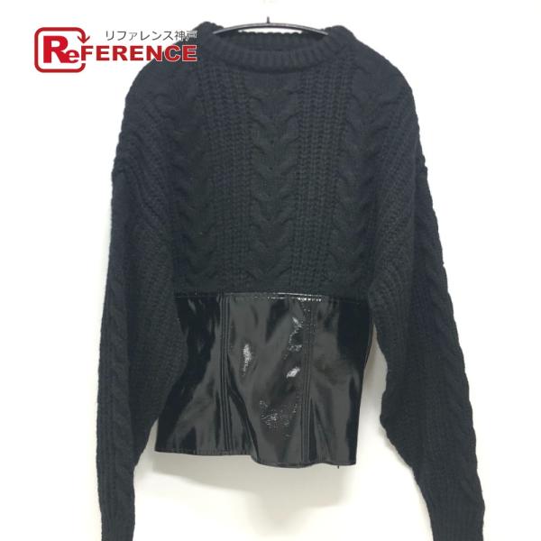 新品同様 DOLCE&amp;GABBANA ドルチェアンドガッバーナ ケーブル編み エナメル 長袖 セータ...