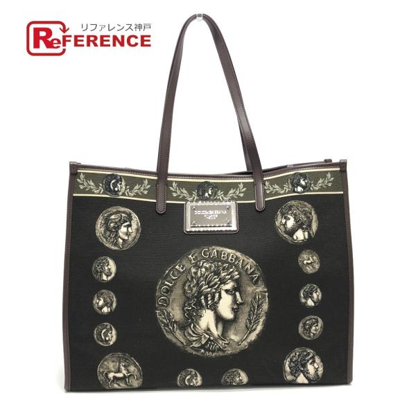 DOLCE&amp;GABBANA ドルチェアンドガッバーナ コインモチーフ トートバック カバン ハンドバ...