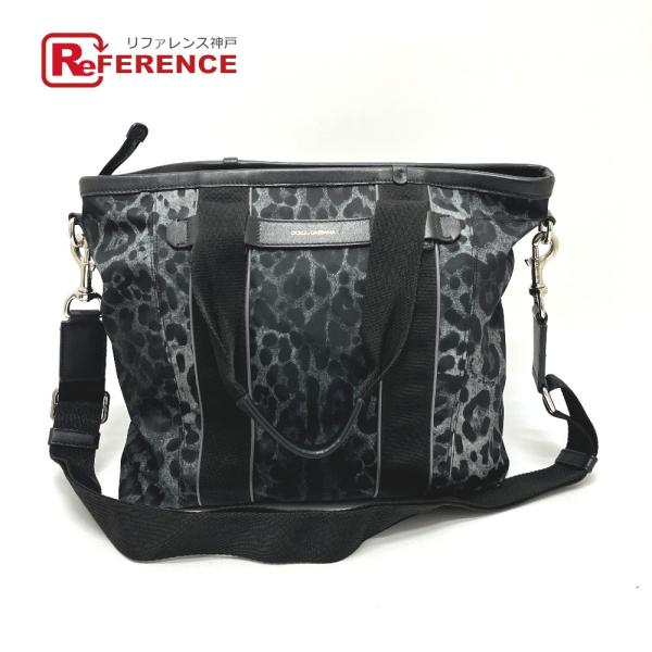DOLCE&amp;GABBANA ドルチェアンドガッバーナ レオパード 2WAY カバン バッグ ハンドバ...