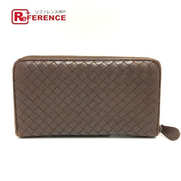 BOTTEGA VENETA ボッテガヴェネタ 114076 イントレチャート ラウンドファスナー ...