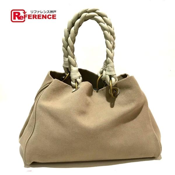 BOTTEGA VENETA ボッテガヴェネタ 195976 編込みハンドル ショルダーバッグ トー...