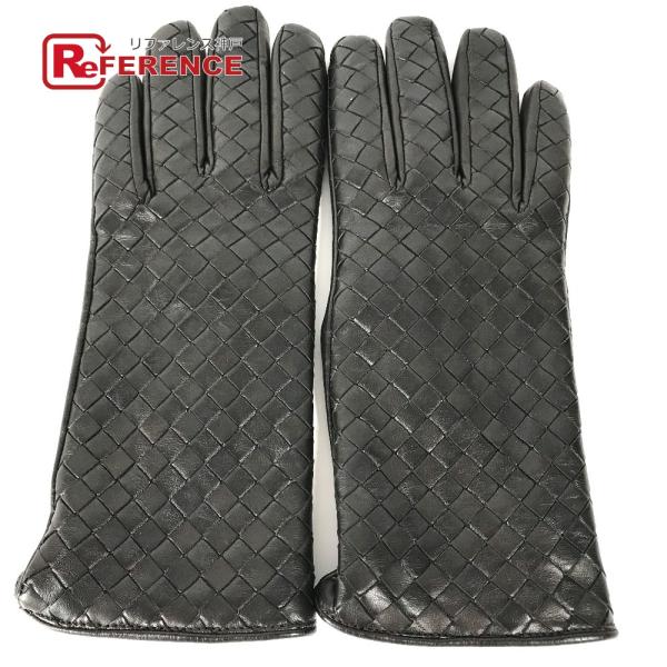 美品 BOTTEGA VENETA ボッテガヴェネタ 690339 イントレチャート 手袋 グローブ...