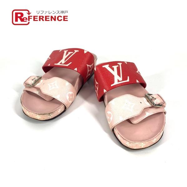LOUIS VUITTON ルイヴィトン 靴 シューズ フラット ペタンコ モノグラム サンダル ピ...