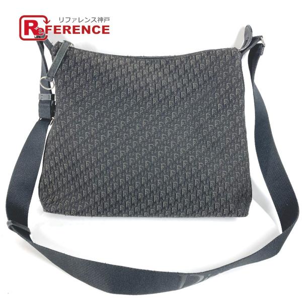 Dior ディオール トロッター ロゴ カバン 斜め掛け ショルダーバッグ ブラック レディース【中...