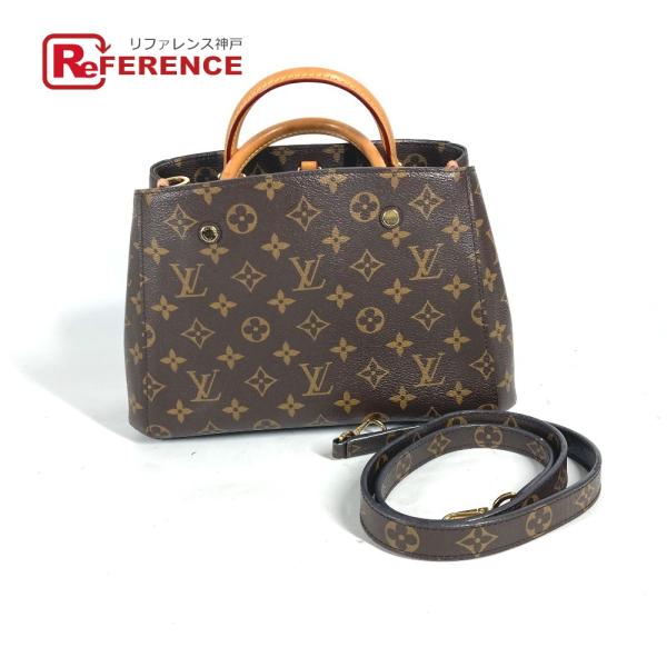 LOUIS VUITTON ルイヴィトン M41055 モンテーニュBB 2WAYバッグ ショルダー...