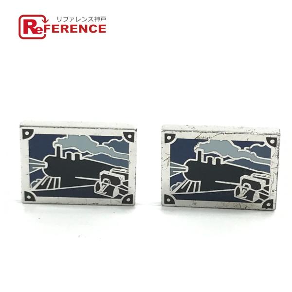 LOUIS VUITTON ルイヴィトン ブトン ドゥ マンシェット カフス アクセサリー 汽車柄 ...