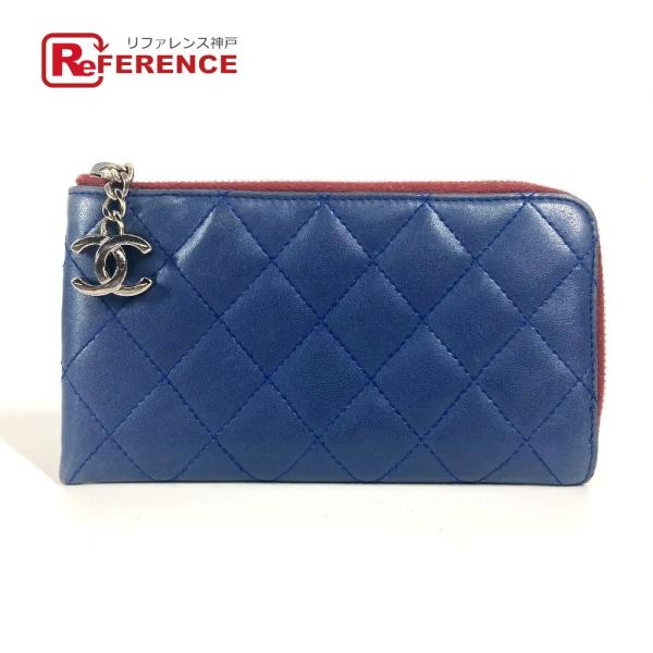 CHANEL シャネル L字ファスナー マトラッセ キルティング ウォレット CC ココマーク ロゴ...