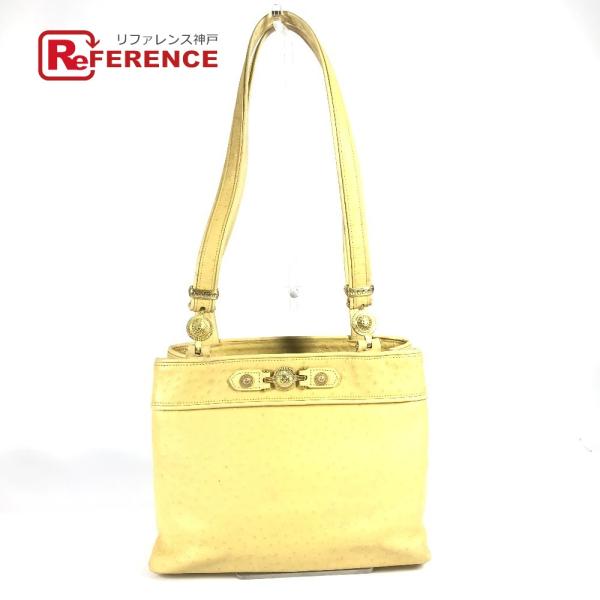VERSACE ヴェルサーチ サンバースト ロゴ カバン トートバッグ 肩掛け ヴィンテージ ショル...