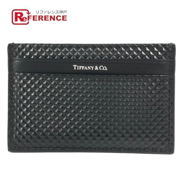美品 TIFFANY&amp;Co. ティファニー  ダイヤモンドポイント 名刺入れ パスケース カードケー...