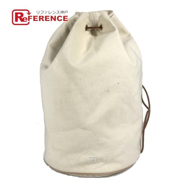 HERMES エルメス ポロションミミルGM ポロションミミル GM カバン 巾着バッグ  Hロゴ ...