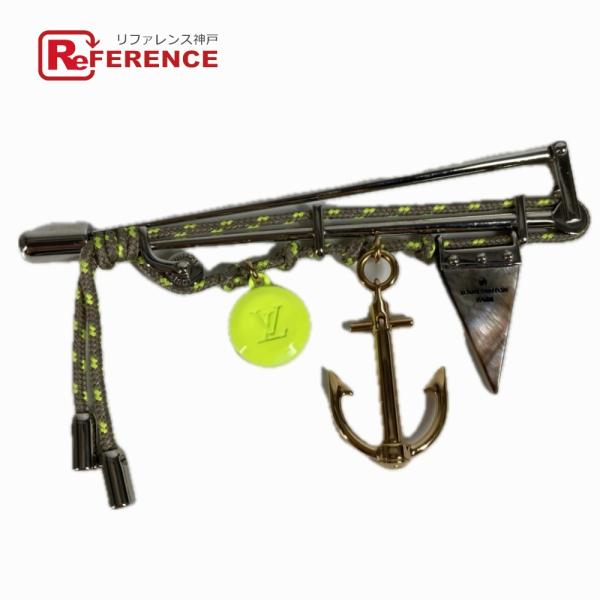 LOUIS VUITTON ルイヴィトン ロープ LVロゴ ピンブローチ アクセサリー ブローチ シ...