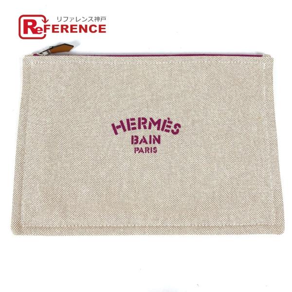 美品 HERMES エルメス ヨッティングGM ヨッティング GM クラッチバッグ カバン メイクポ...