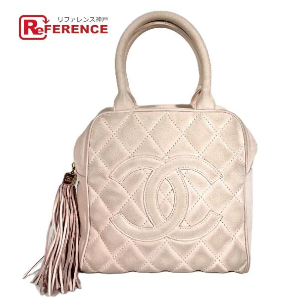 CHANEL シャネル CC ココマーク ロゴ カバン フリンジ タッセル ミニボストンバッグ マト...