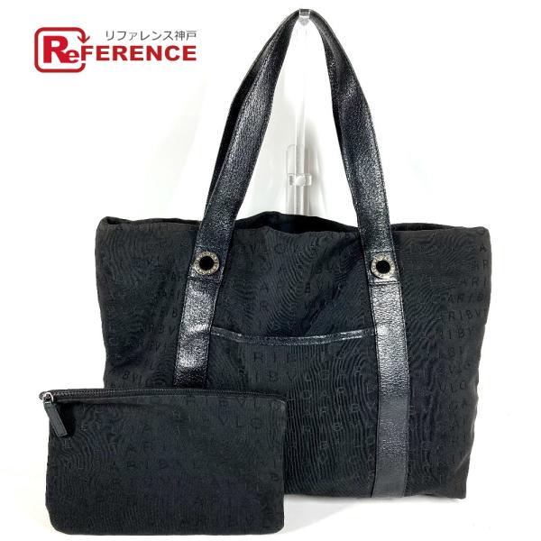 BVLGARI ブルガリ ロゴマニア カバン 肩掛け トートバッグ ポーチ付き  ショルダーバッグ ...