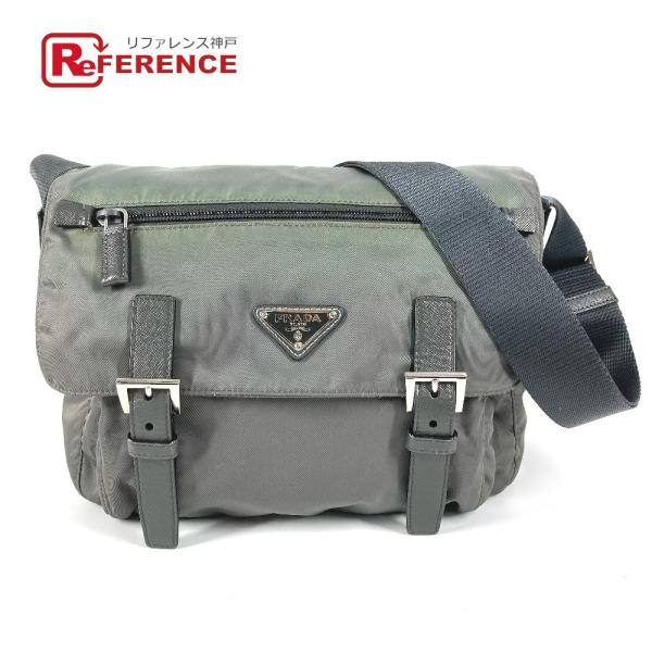 PRADA プラダ BT0953 トライアングルロゴ 三角ロゴ プレート カバン  斜め掛け メッセ...