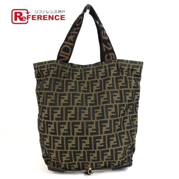 FENDI フェンディ ズッカ ロゴ 折り畳み エコバッグ カバン バッグ トートバッグ ハンドバッ...