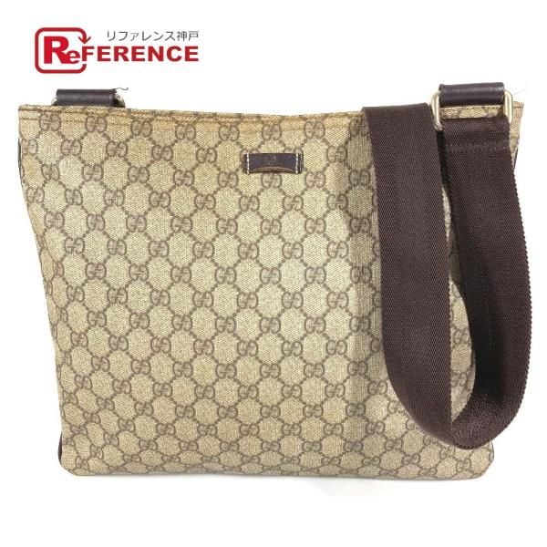 GUCCI グッチ 201446 GG ロゴ 斜め掛け カバン GGスプリーム ショルダーバッグ ベ...