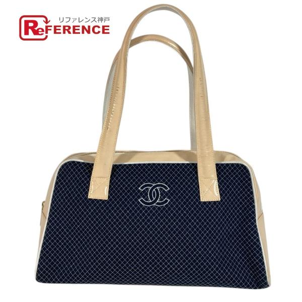 CHANEL シャネル CC ココマーク ロゴ キルティング  トートバッグ スポーツバッグ ボスト...