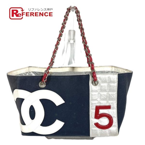 CHANEL シャネル ロゴ カバン トートバッグ 肩掛け Wチェーン チェーンバッグ NO5 ショ...