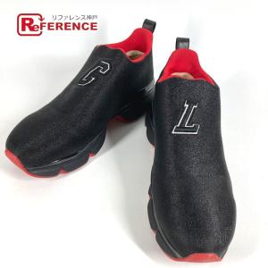 Christian Louboutin クリスチャンルブタン ロゴ CL スリッポン シューズ 靴 スニーカー ブラック メンズ【中古】