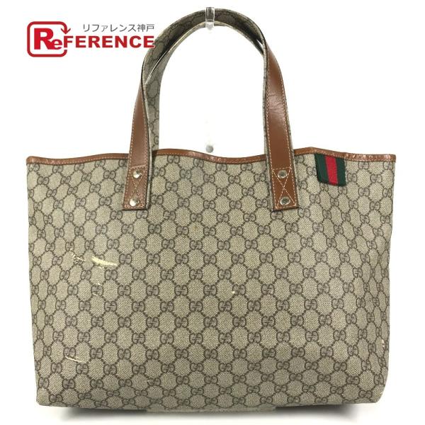 GUCCI グッチ  211134  GG ロゴ カバン 肩掛け トートバッグ GGスプリーム シェ...